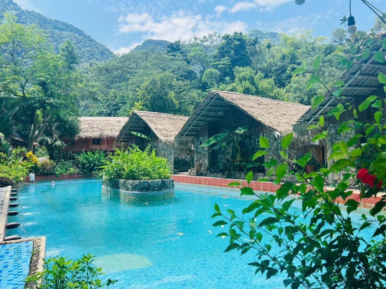 Lepont Mu Waterfall Bungalow Hòa Bình Zewnętrze zdjęcie